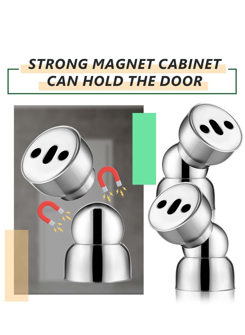 SOLARAE Powerful Magnetic DoorStop, Stainless Steel Magnetic Door Stopper Door Holder for Bedroom Bathroom Kitchen Home Office - Image 3
