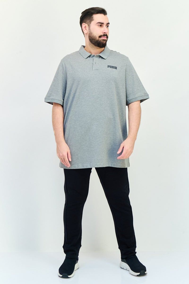 PUMA Men Sportswear Fit Short Sleeve Outdoor Polo Shirt, Grey  - Image 3