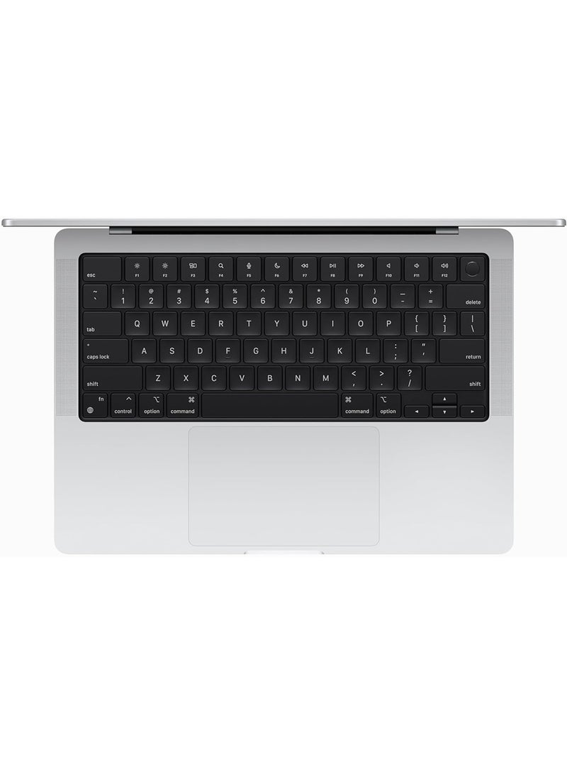 ابل  أحدث شريحة كمبيوتر محمول MacBook Pro MRX63 لعام 2023 M3 Pro مع وحدة معالجة مركزية 11 نواة، ووحدة معالجة رسومات 14 نواة: شاشة Liquid Retina XDR مقاس 14.2 بوصة، وذاكرة موحدة سعة 18 جيجابايت، ومساحة تخزين SSD سعة 512 جيجابايت، وتعمل مع iPhone/iPad - Image 2