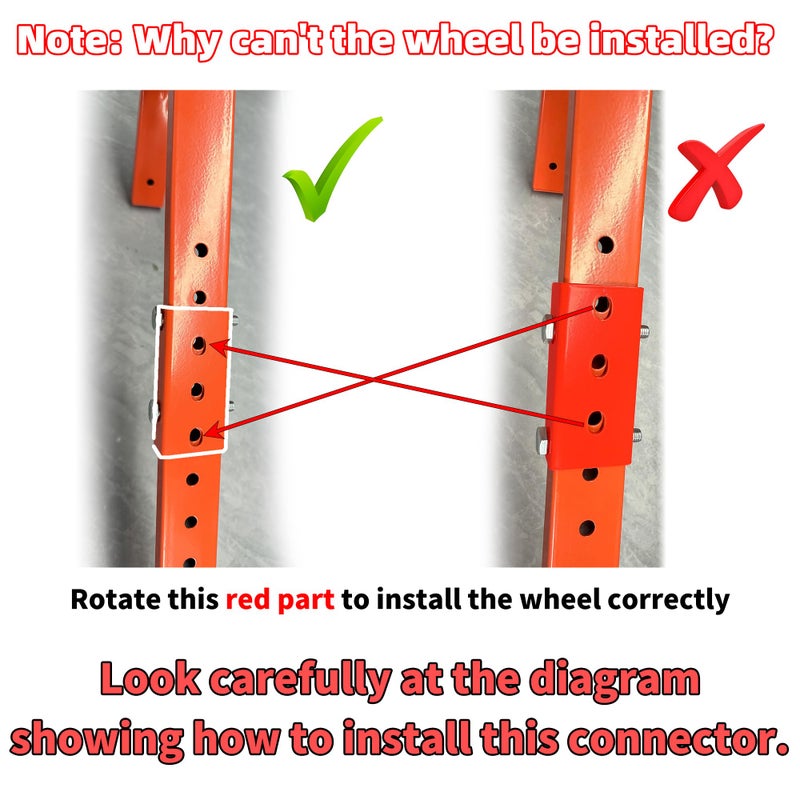 XINRINTONG Ladder Roof Hook with Wheel Ladder Hooks for Roof Ridge, Ladder Roof Stabilizer Heavy Duty Steel, Rubber Grip T-Bar for Damage Prevention 9.4lb - Image 2