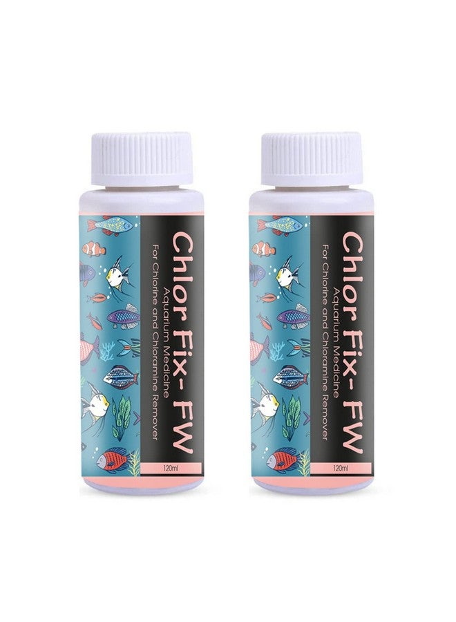 Aquarium/Fish Tank Chlor Fix - Fw (120Ml) (Pack Of 2) | Aquarium Fish Treatment For Chlorine And Chloramine Remover | Suitable For Fresh Water Aquariums - Image 1