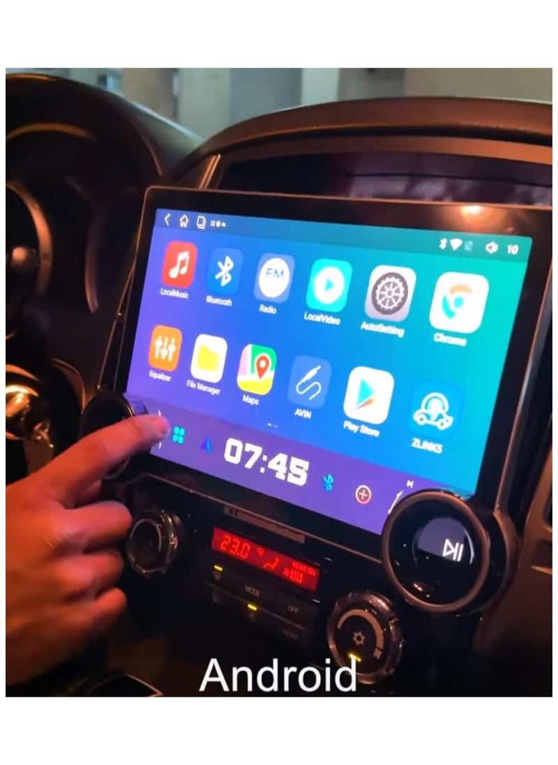 فيريكس - شاشة 2K Diamond Android لميتسوبيشي باجيرو 2006-2021 V80 V90 4 جيجابايت رام 64 جيجابايت ذاكرة معالج ثماني النواة واجهة سريعة واجهة قيادة سريعة شاشة لمس QLED DSP بلوتوث - Image 1
