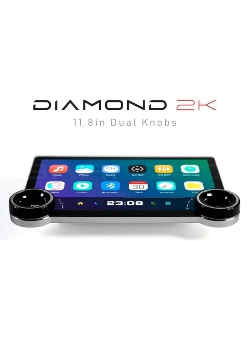 فيريكس - شاشة 2K Diamond Android لميتسوبيشي باجيرو 2006-2021 V80 V90 4 جيجابايت رام 64 جيجابايت ذاكرة معالج ثماني النواة واجهة سريعة واجهة قيادة سريعة شاشة لمس QLED DSP بلوتوث - Image 1