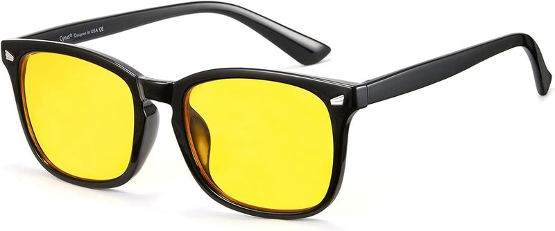 Gaming Glasses for Men Women Blue Light Glasses for Computer Screen Reduce Eye Strain Sleep Better 8082 - Image 1