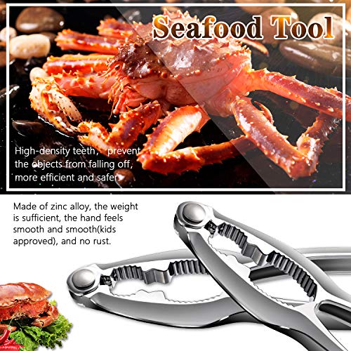 TORINALITAL Crab Leg Crackers and Tools - Shellfish Crab Claw Cracker Seafood Lobster Crackers and Tools, 4 Pack Nut Crackers for Crab Legs - Image 2