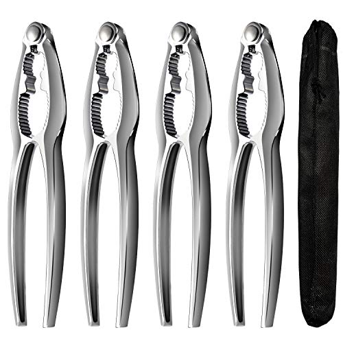 TORINALITAL Crab Leg Crackers and Tools - Shellfish Crab Claw Cracker Seafood Lobster Crackers and Tools, 4 Pack Nut Crackers for Crab Legs - Image 1