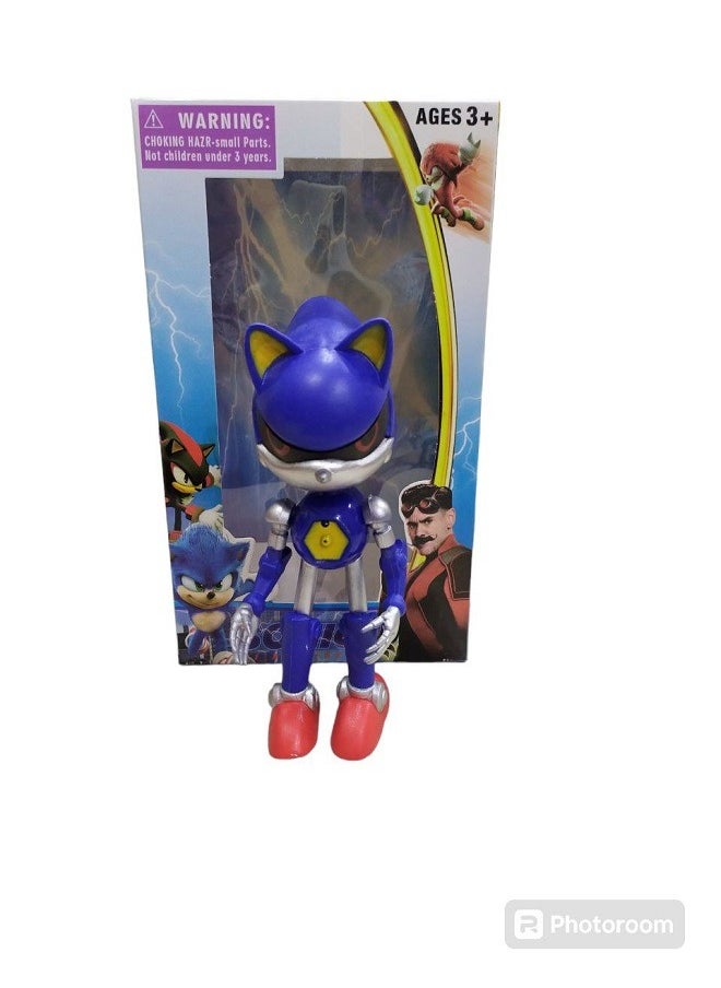 Generic - Sonic The Hedgehog Action Figure - Sonic Robot (Blue) - Image 1