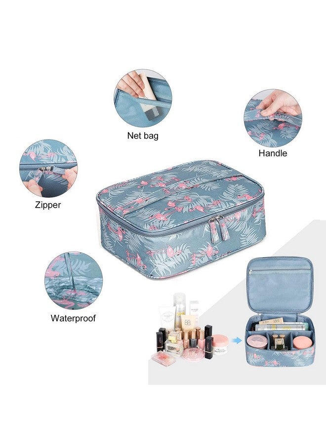 SHRBI Women's Zipper Makeup Professional Travelling Bag and Storage Household Grooming Kit with Handle for Women Innerwear and Adjustable Travel Cosmetic Case - Image 2
