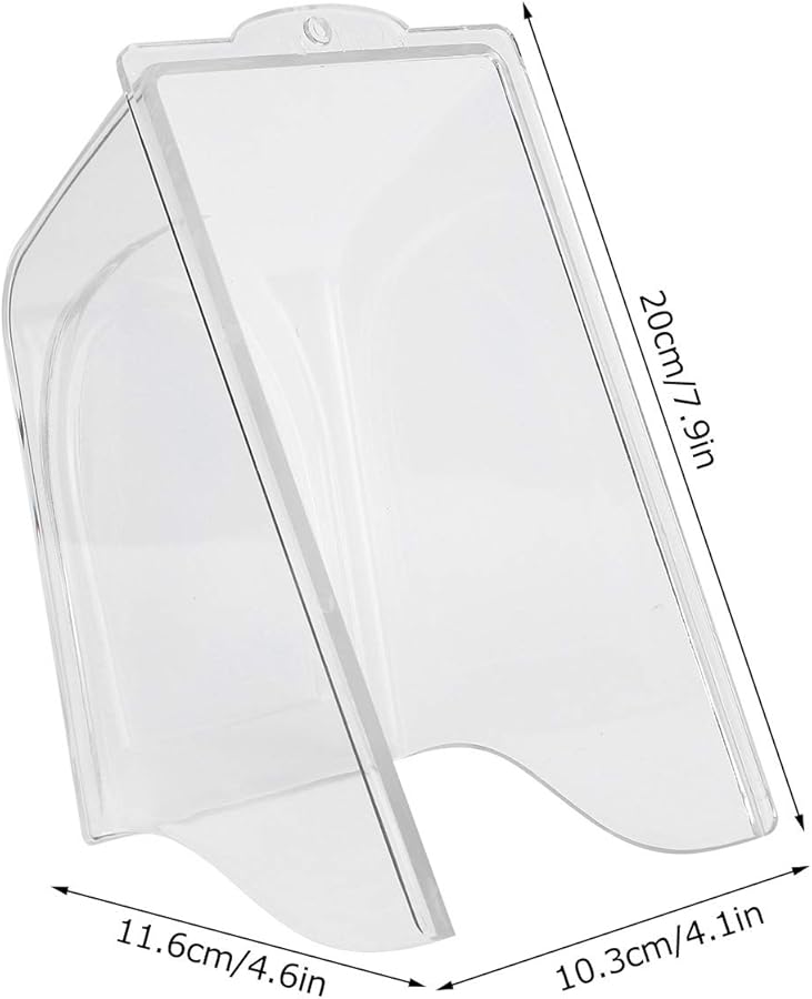 Universal Transparent Plastic Rain Cover For Doorbell And Fingerprint Lock Waterproof - Image 5