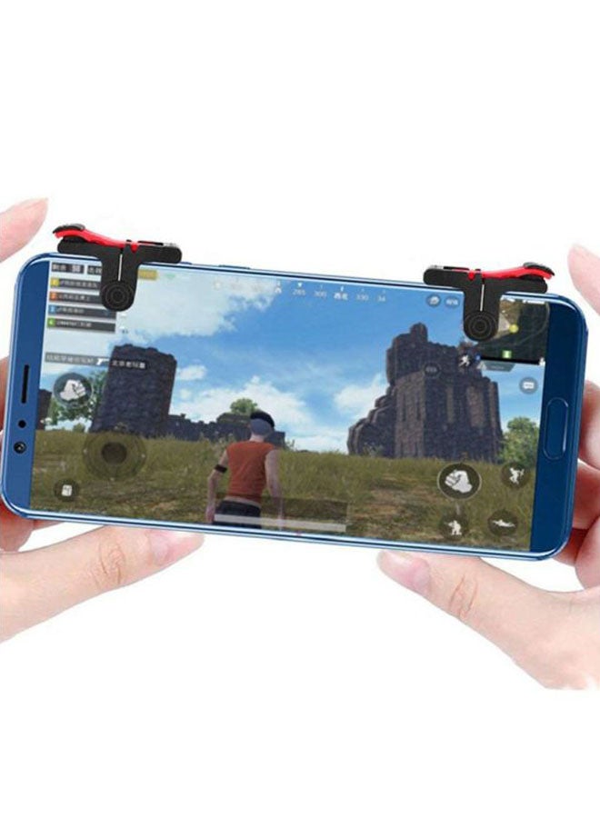 قطعتان من وحدة التحكم في لوحة الألعاب PUBG L1R1 Shooter Trigger للهواتف الذكية - لاسلكية - Image 4
