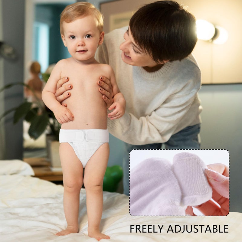 Max Shape 6 Pack Wearable Cotton Cloth Dipper Pants for Baby Girls and Boys,Adjustable Cotton Diaper 13 Layers for Baby 3-6month Wearable Style - Image 3