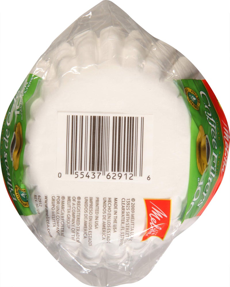 Melitta Junior Basket Coffee Filters White 100 Count - Image 4