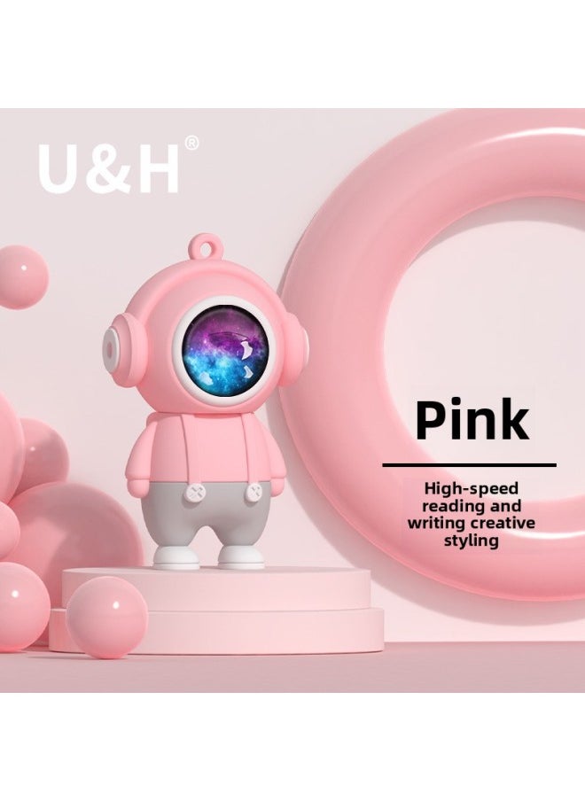 Creative Music Computer Phone Dual-use Usb Flash Drive Corporate Cultural Activities Promotional Gifts Usb Stick Souvenir-Color:Pink (mask) PE Bag-Capacity:1GB 2.0  - Image 1