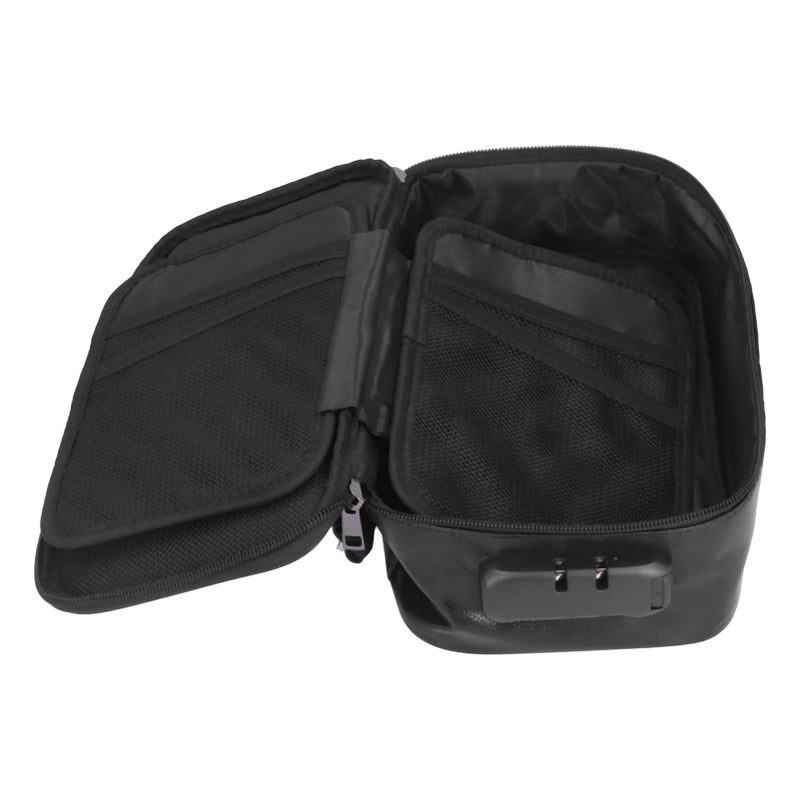 Fireproof Document Bag with Lock Portable Small Fireproof Document Bag for Home Office TravelBlack - Image 4