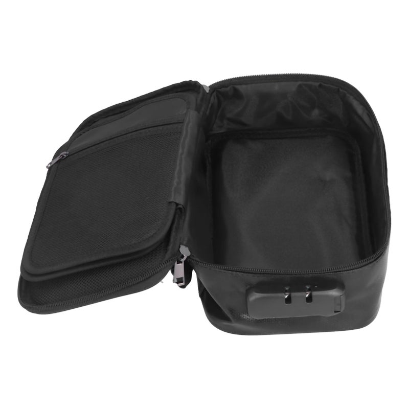 Fireproof Document Bag with Lock Portable Small Fireproof Document Bag for Home Office TravelBlack - Image 5