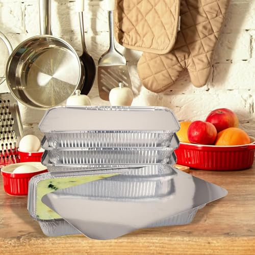 V4L Aluminium Foil Containers with Lid - 250 ml, 25 Pieces, Multicolour - Image 2