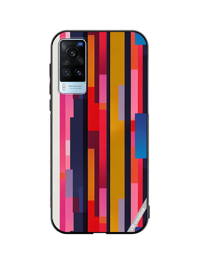 VR CREATIVE Protective Case Cover For Vivo X60 Abstract Pattern 3D Design Multicolour - Image 1