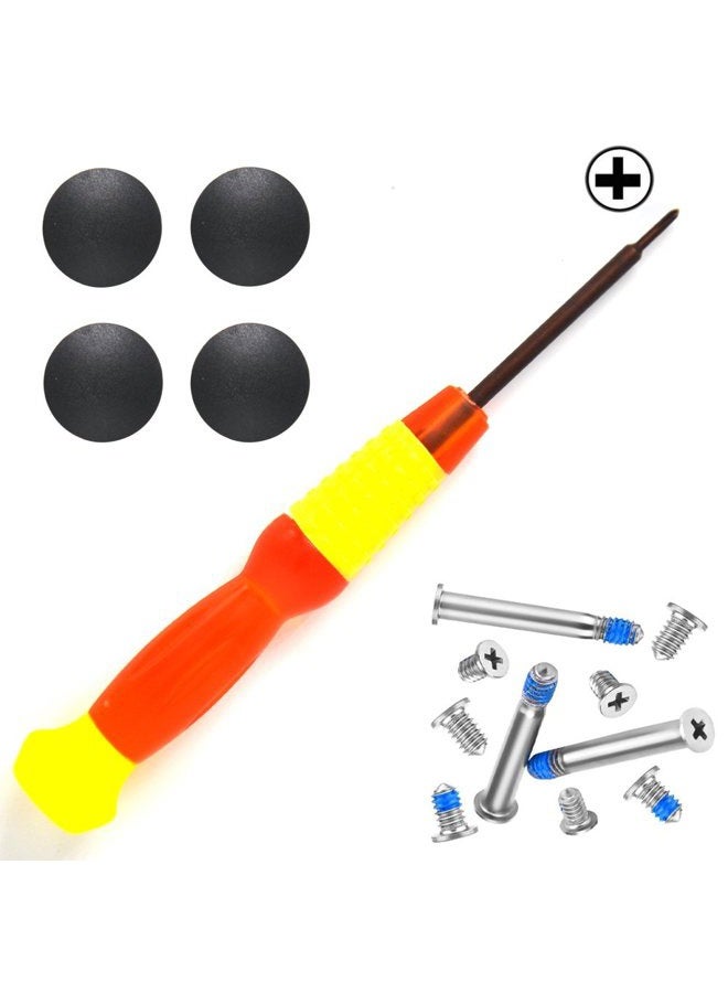 Padarsey 4 Pack Rubber Case Feet with Screws Screwdriver Kit Set Compatible for Macbook Pro A1278 A1286 A1297 13 15 17 (Not for Retina Display) - Image 2