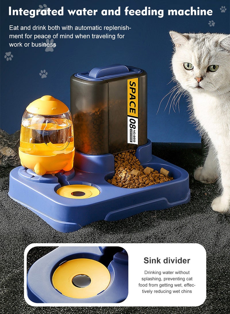 كيدل تغذية الأغذية التلقائية ومجموعة المياه تغذية القطط للكلاب القطط الحيوانات الأليفة الحيوانات - Image 3