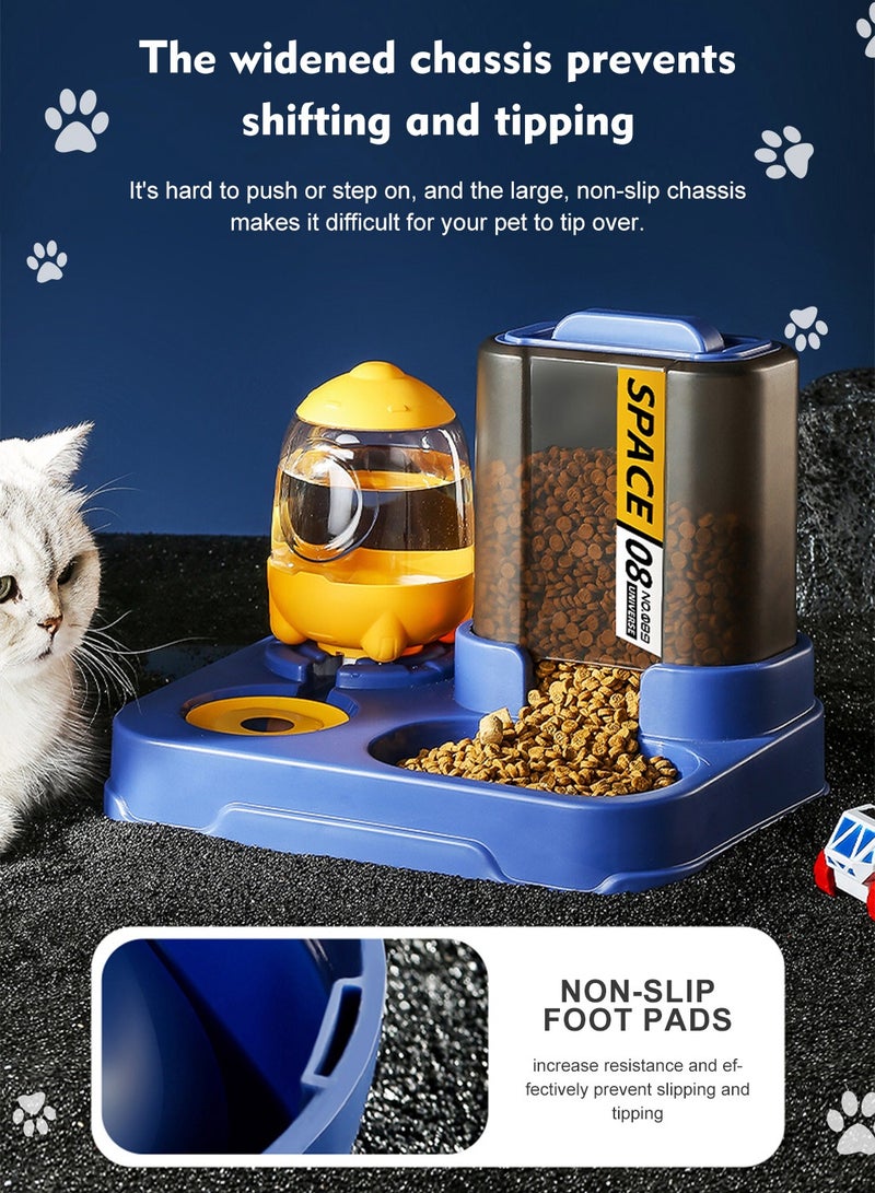 كيدل تغذية الأغذية التلقائية ومجموعة المياه تغذية القطط للكلاب القطط الحيوانات الأليفة الحيوانات - Image 4
