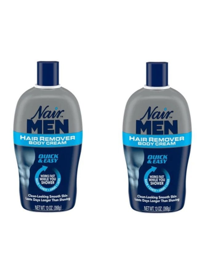 Nair Hair Remover for Men Hair Remover Body Cream, 13 oz (2-Pack) - Image 1