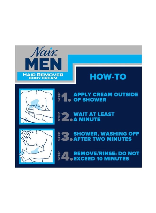 Nair Hair Remover for Men Hair Remover Body Cream, 13 oz (2-Pack) - Image 4