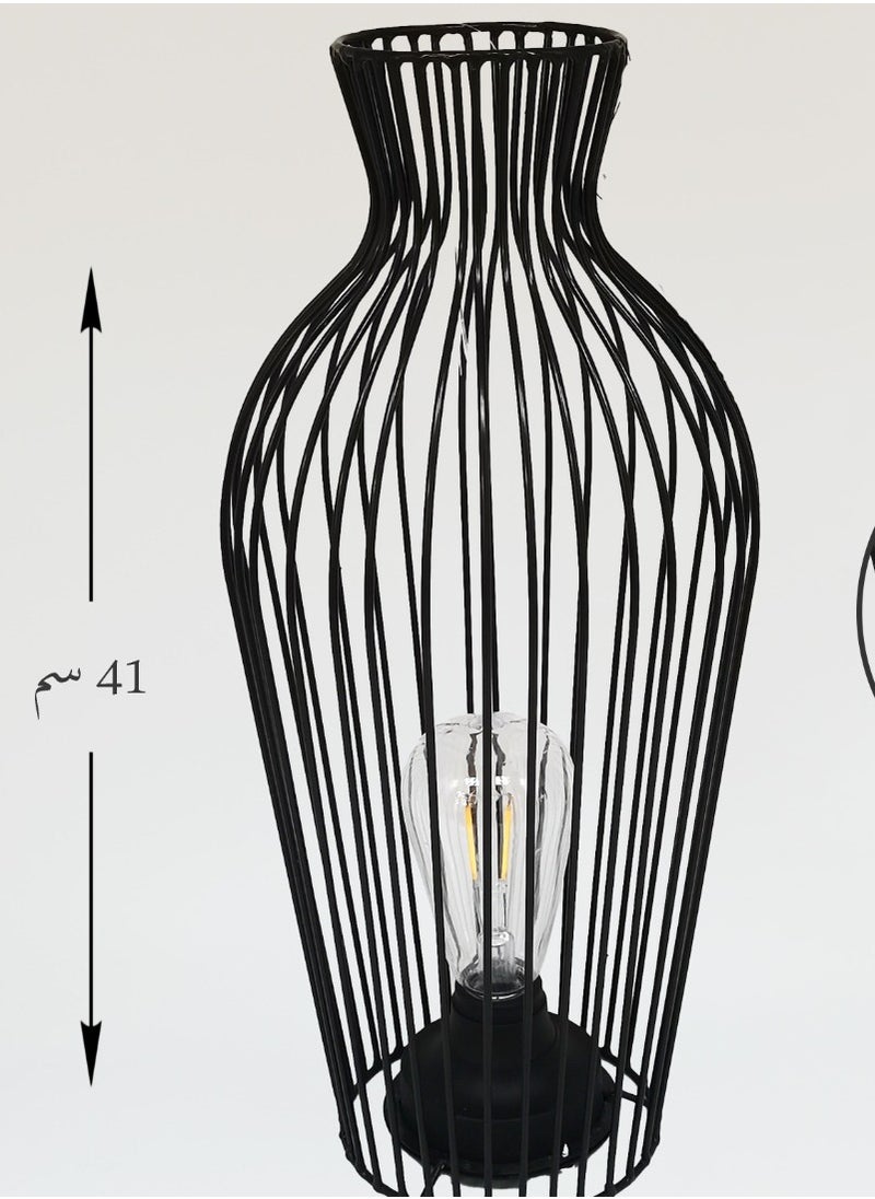 Living - Black luminous table lamp - Image 1
