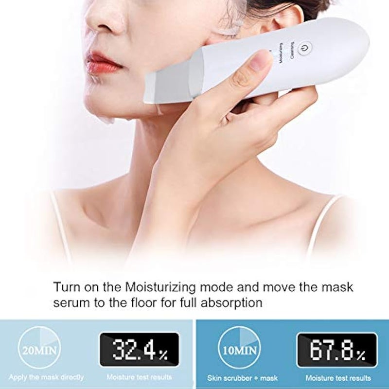Brrnoo Ultrasonic Facial Cleansing Machine Facial Care Skin Exfoliator Blackhead Remover Facial Scraper Acne Extractor Deep Cleaning Facial Cleaning - Image 3