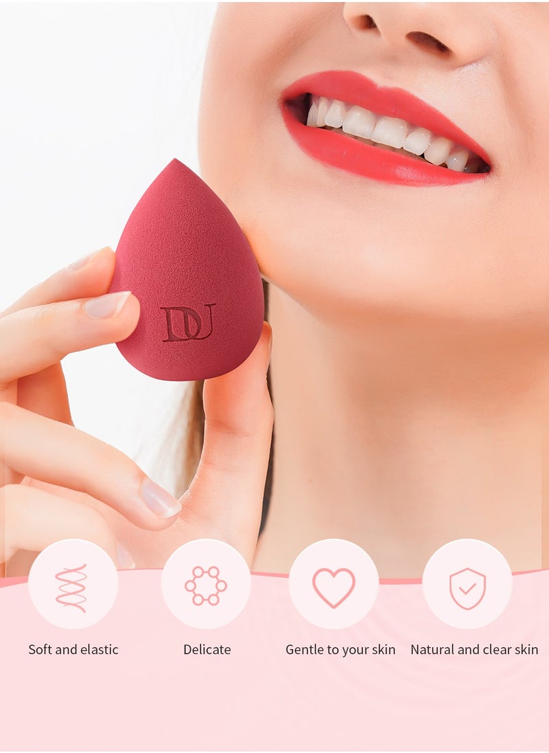 DUcare Beauty Blender, Makeup Blender Sponge for blending liquid Foundations, Powders and Creams, Flawless, Professional Streak Free Application Blend, Vegan, Cruelty Free  - Image 4