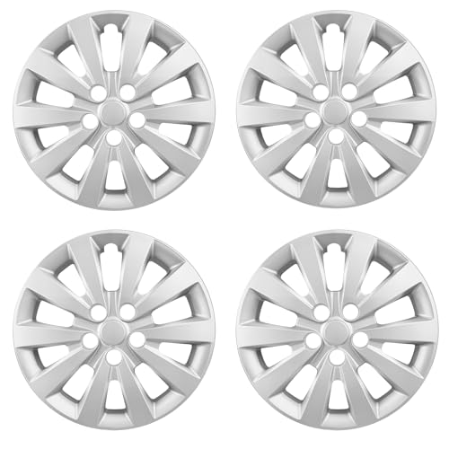 WEISIGAO Wheel Hubcaps for 2011-2025 Nissan Leaf; 2013-2019 Nissan SENTRA 16 inch Wheel Covers; Set of 4 Packs Silver ; 403153NF0B; - Image 1