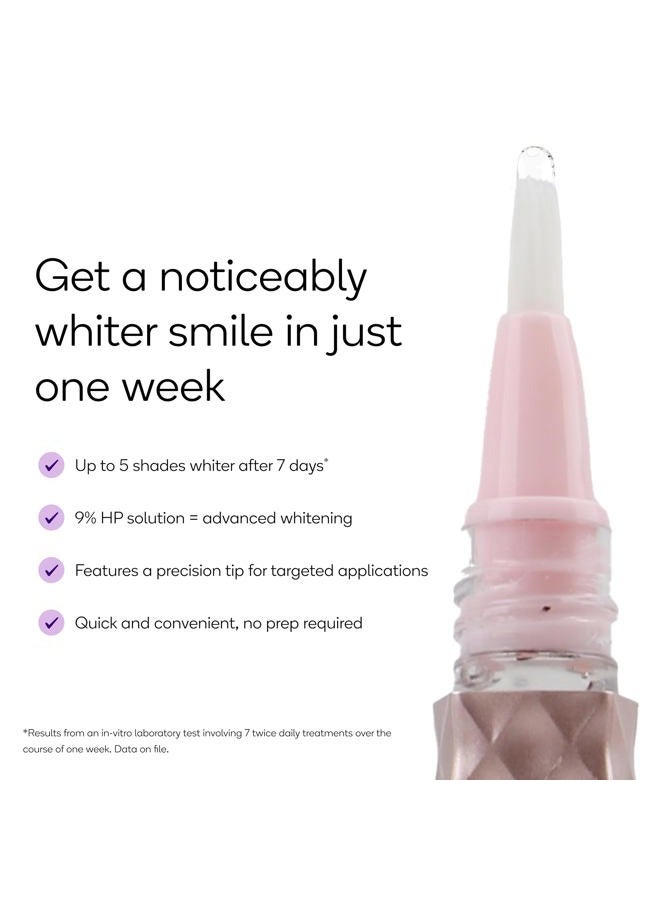BURST Precision Whitening Pen, 9% HP, 45 Whitening Treatments, Enamel Safe, Vegan, Paraben Free, Delicious Flavor, Rose Gold, 1 Count - Image 2