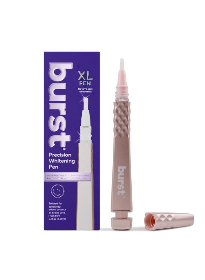 BURST Precision Whitening Pen, 9% HP, 45 Whitening Treatments, Enamel Safe, Vegan, Paraben Free, Delicious Flavor, Rose Gold, 1 Count - Image 1
