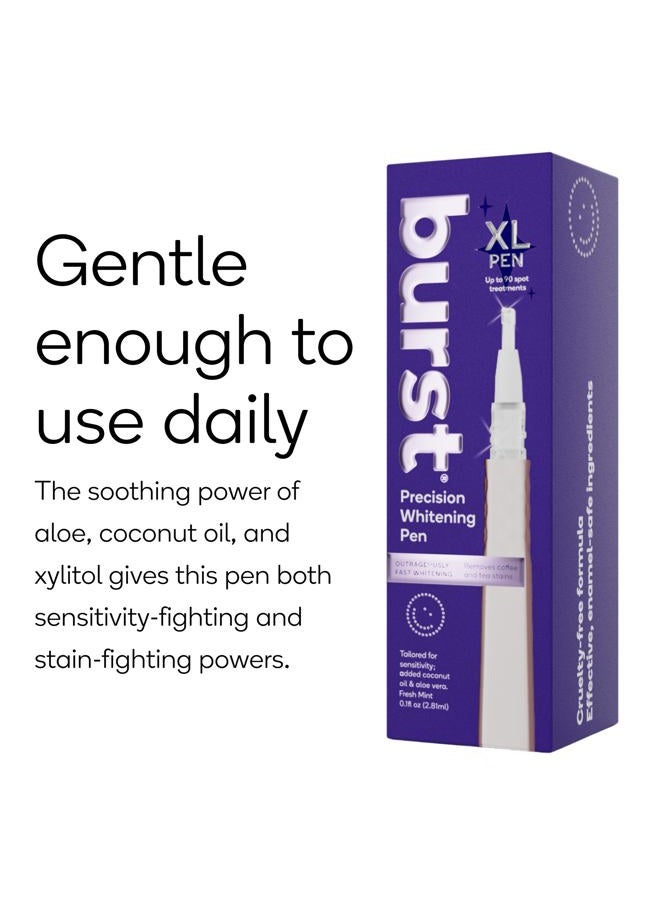 BURST Precision Whitening Pen, 9% HP, 45 Whitening Treatments, Enamel Safe, Vegan, Paraben Free, Delicious Flavor, Rose Gold, 1 Count - Image 3