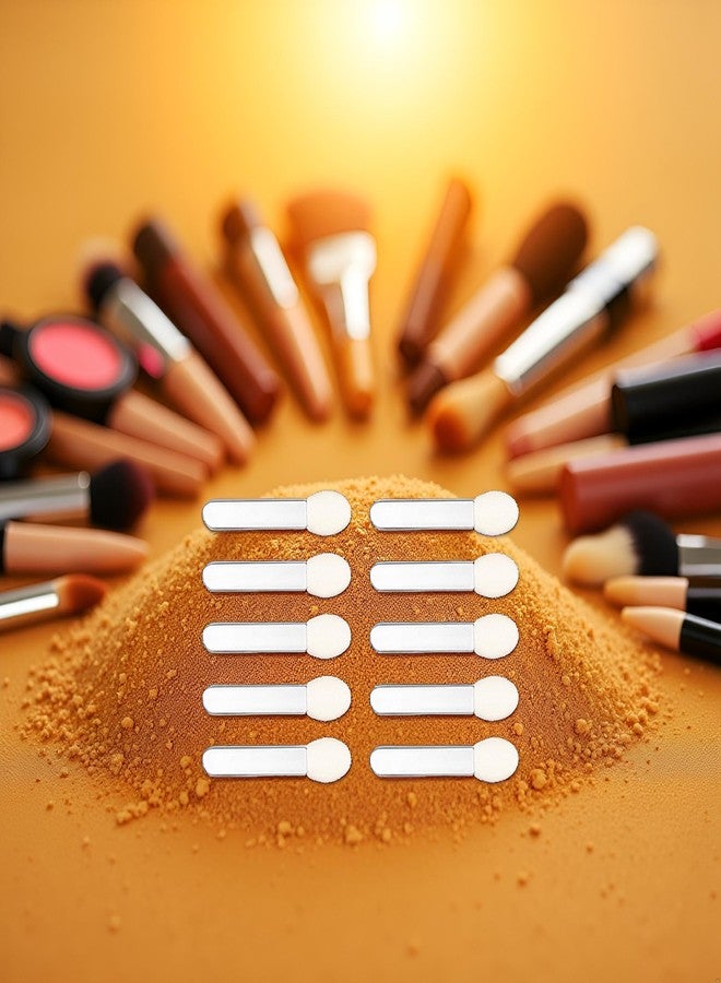 Jowxsx 10 Pcs Eyeshadow Applicator Eyeshadow Brush Makeup Tools, Dual Sides Eye Shadow Brushes Makeup Applicator Sponge and Attractive Disposable - Image 3
