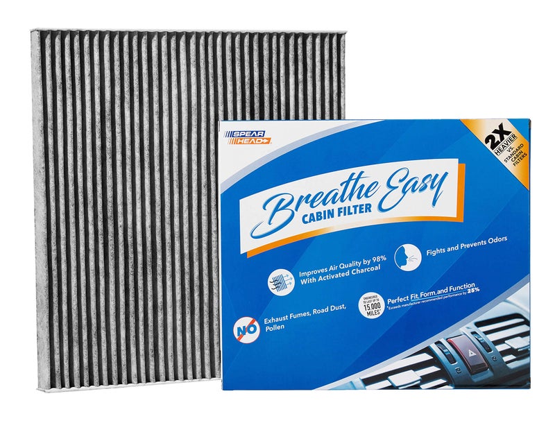 Spearhead Odor Defense Breathe Easy AC & Heater Cabin Filter | Fits 2007-12 Altima, 2009-14 Maxima, 2009-14 Murano, 2011-17 Quest Like OEM | Up to 25% Longer Lasting w/Activated Carbon (BE-173) - Image 1