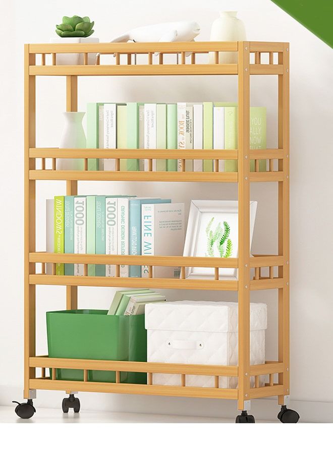 NKX 4 Tier Kitchen Shelf Wooden Multipurpose Storage Rack - Image 2