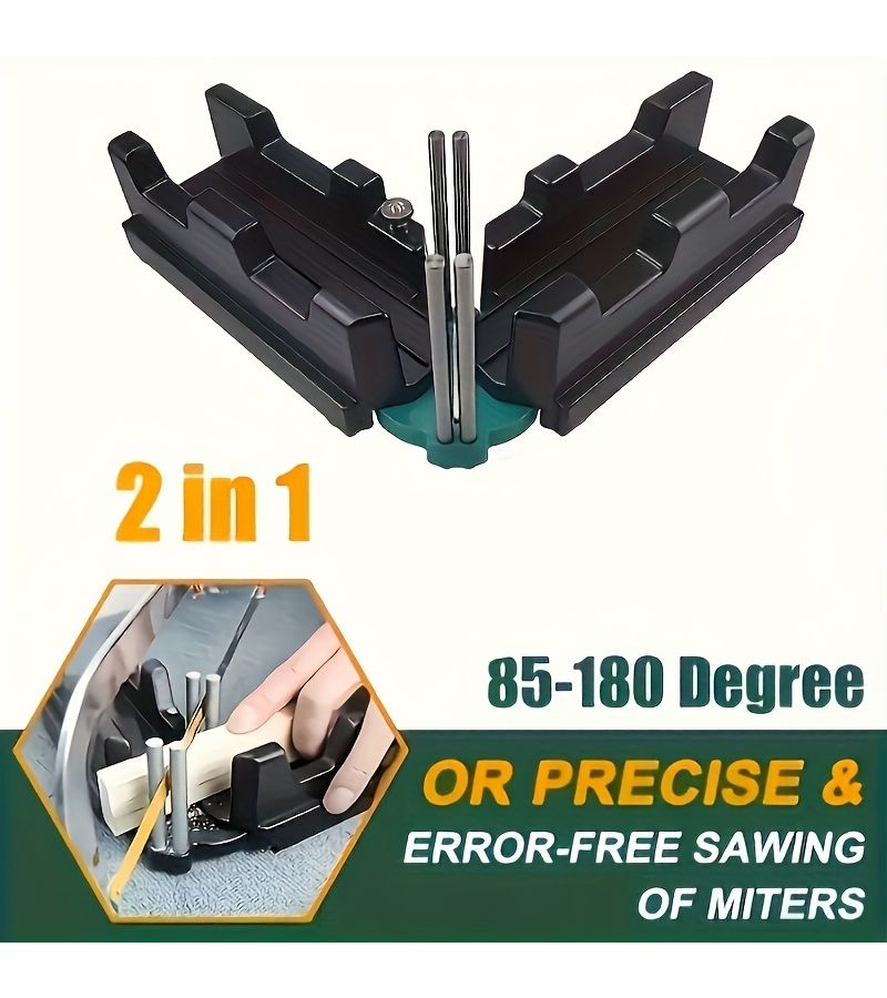 Golden Yellow Dual Purpose Angle Cutting And Measuring Tool - Image 3