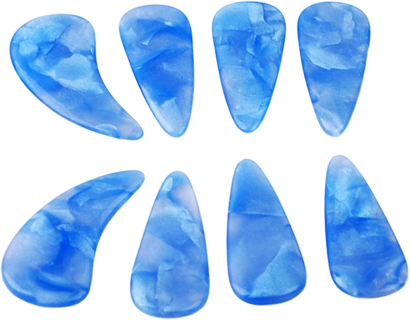 Mountain Color Silicone Guzheng Nail Covers Strong Lightweight Reusable Finger Picks - Image 1