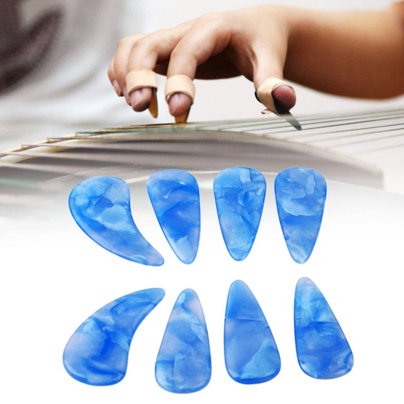 Mountain Color Silicone Guzheng Nail Covers Strong Lightweight Reusable Finger Picks - Image 3