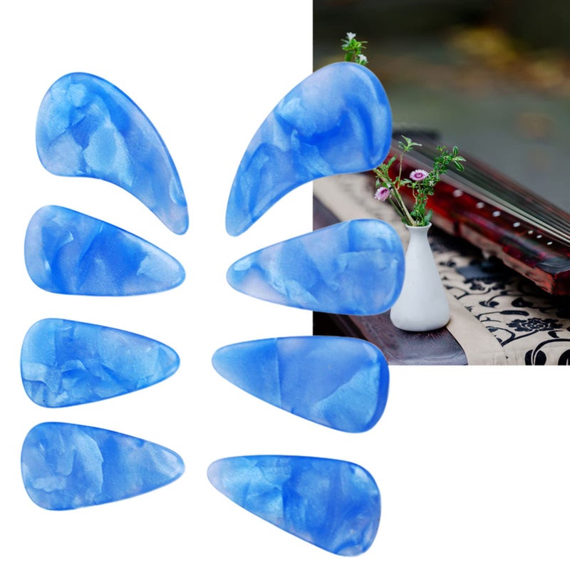 Mountain Color Silicone Guzheng Nail Covers Strong Lightweight Reusable Finger Picks - Image 4