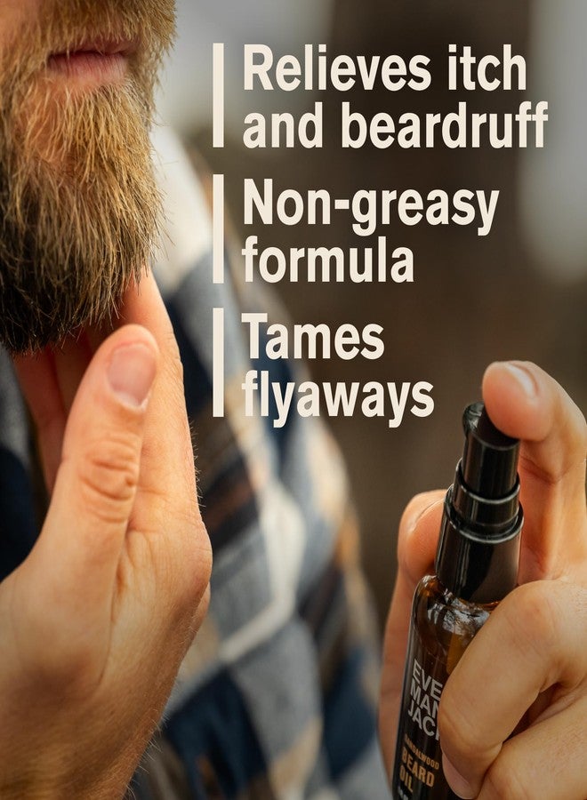Every Man Jack Sandalwood Beard Oil - Moisturize & Soften Your Beard - Relieve Itch and Flakes - Made w/Naturally Derived Ingredients like Vitamin E, Argan Oil, and Borage Oil - 1 oz - 2 Pack - Image 4