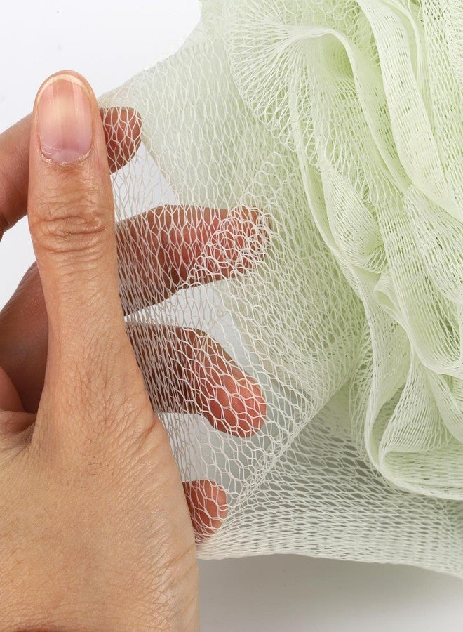 Ohlove 6 Pack Bath Sponge, 100g/pc XXL Large Mesh Pouf Shower Loofah Exfoliating Body Scrubber Shower Scrunchies - Image 5