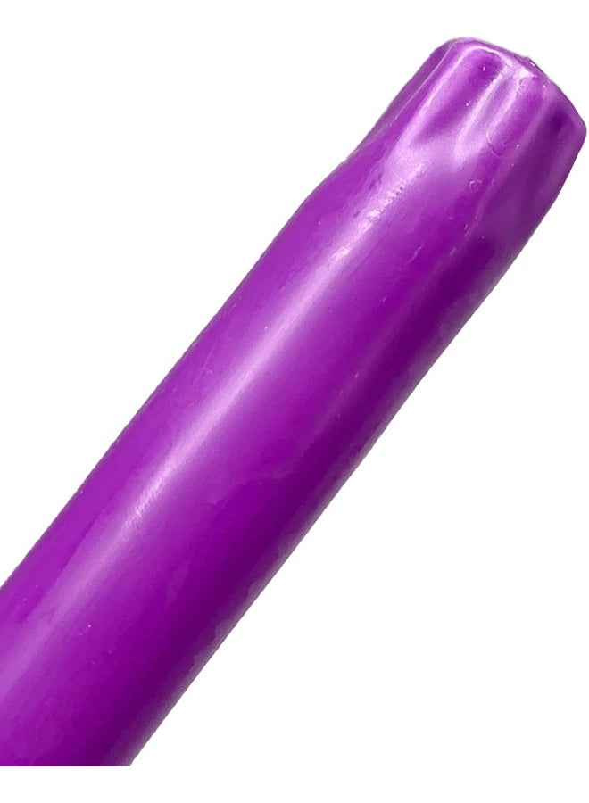 D'light Online Dlight Online Elegant 10 Unscented Purple Taper Candles Premium Quality HandDipped Tapered Candles Dripless Tapers and Smokeless  Individually Wrapped 10 Inch Purple - Image 3