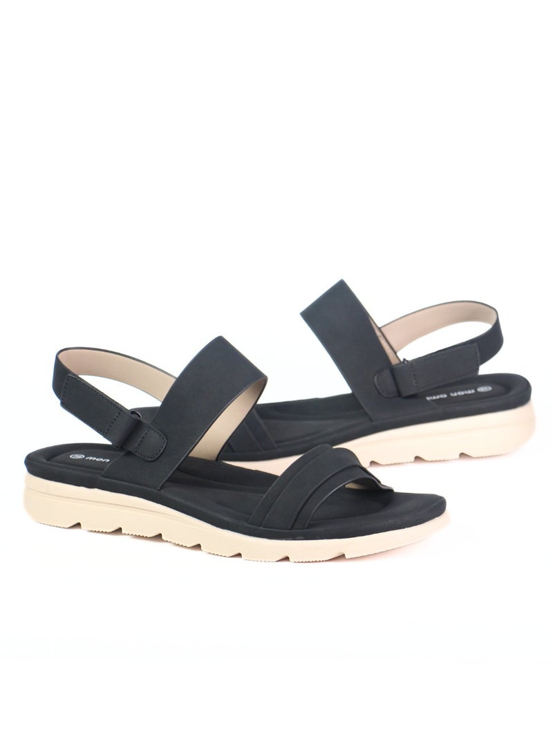 Mon Ami Women’s Comfortable Open Toe Sandals with Adjustable Strap | Lightweight Slip-On Walking Flats with Soft Cushioned Sole | Casual Summer Footwear for Travel, Beach & Everyday Comfort - Image 5