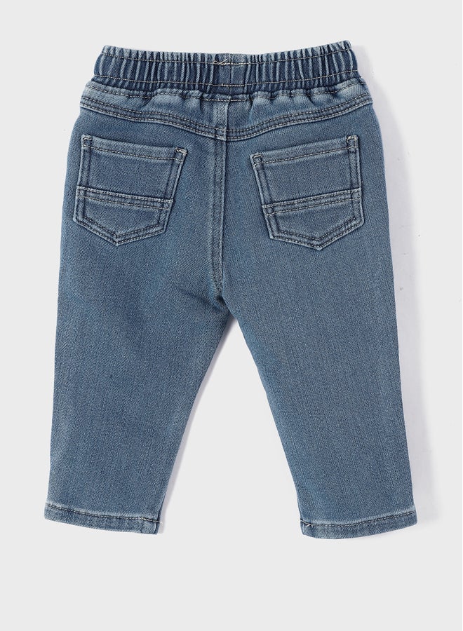 LC WAIKIKI Elastic Waist Basic Baby Boy Denim Trousers - Image 2