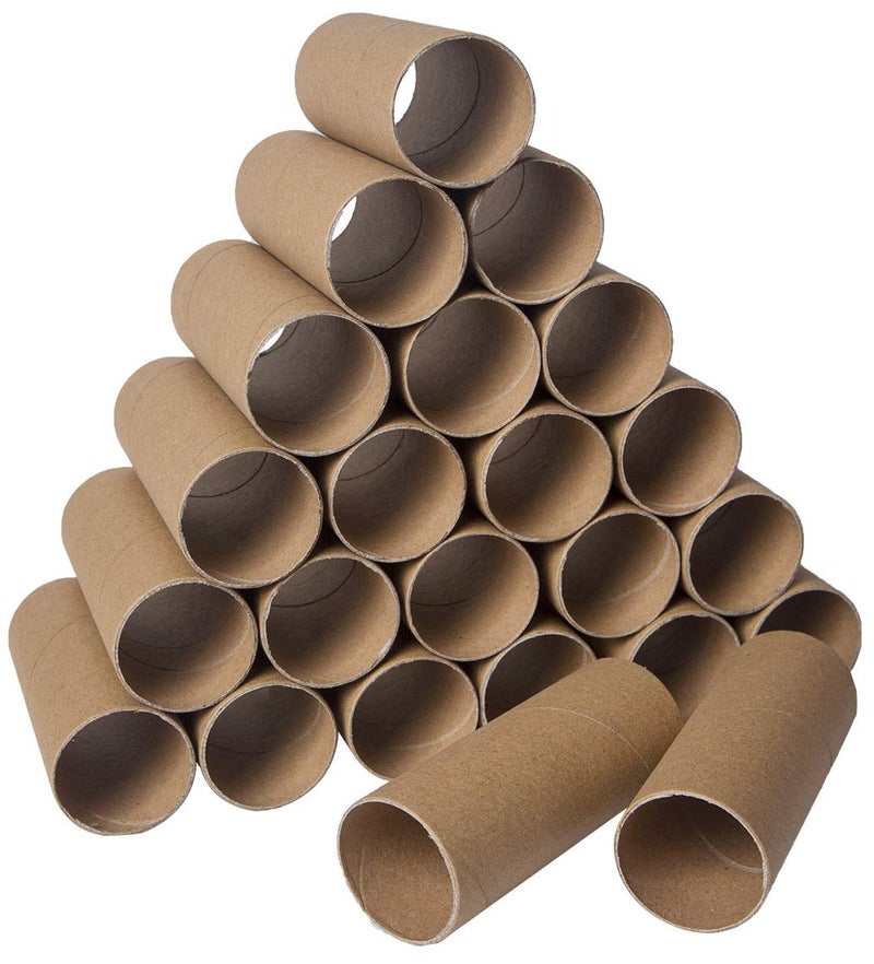 Bargain Paradise 30 Pack Craft Rolls - Thick Cardboard Tubes for Crafts - Round Tubes - Cardboard Tubes For Crafts - Craft Tubes - Craft Round Tubes - Paper Tube for Crafts - 1.57 x 3.9 inches - Brown - Image 1