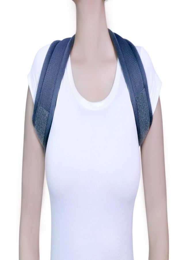 Flexo Clavicle Support Brace | Orthopedic Figure of 8 Back and Shoulder Corrector for Clavicle Fractures, Posture Training & Upper Spine Alignment | Lightweight Unisex Design - Image 1