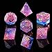 YEMEKO Sharp Edge DND Dice Set Handmade 7 Accessories Dice for Dungeons and Dragons TTRPG Games MultiSided RPG Polyhedral Resin Sharp Edge Dice Roleplaying Games - Image 4