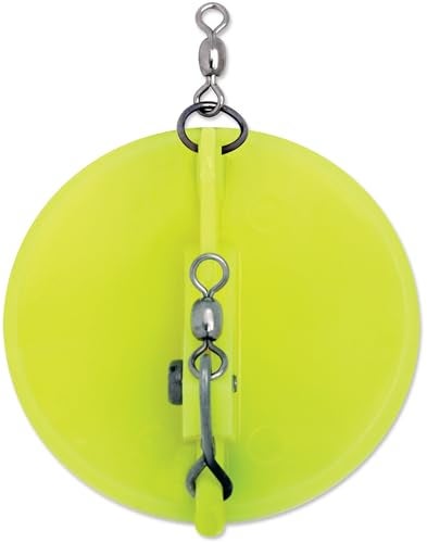 Luhr Jensen Dipsy Diver, Chartreuse and White Bottom, 3 1/4-Inch - Image 5