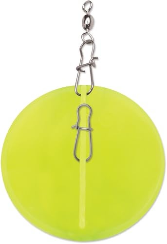 Luhr Jensen Dipsy Diver, Chartreuse and White Bottom, 3 1/4-Inch - Image 2